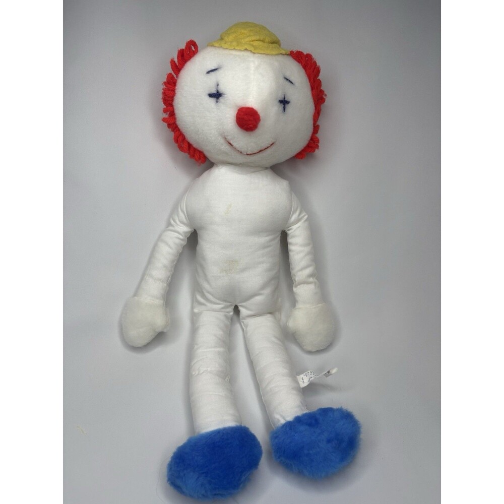 Vintage Eden Cloth Clown Doll 14 Inch Doll No Clothes Vintage Cute Clown